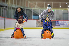 Photo de 4 personnes à la patinoire